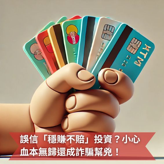誤信「穩賺不賠」投資？小心血本無歸還成詐騙幫兇！